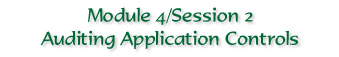 Auditing Application Controls